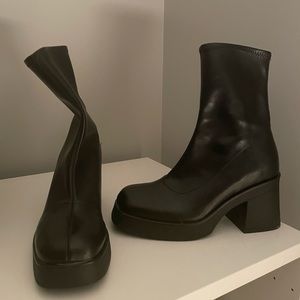 black boot/sock boot - Call It Spring WORN ONCE